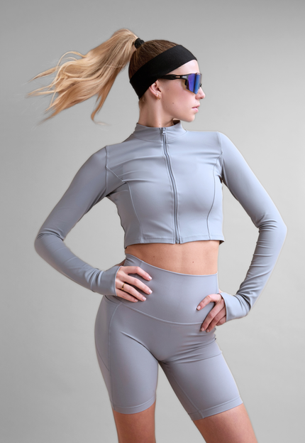 Full Zip Crop