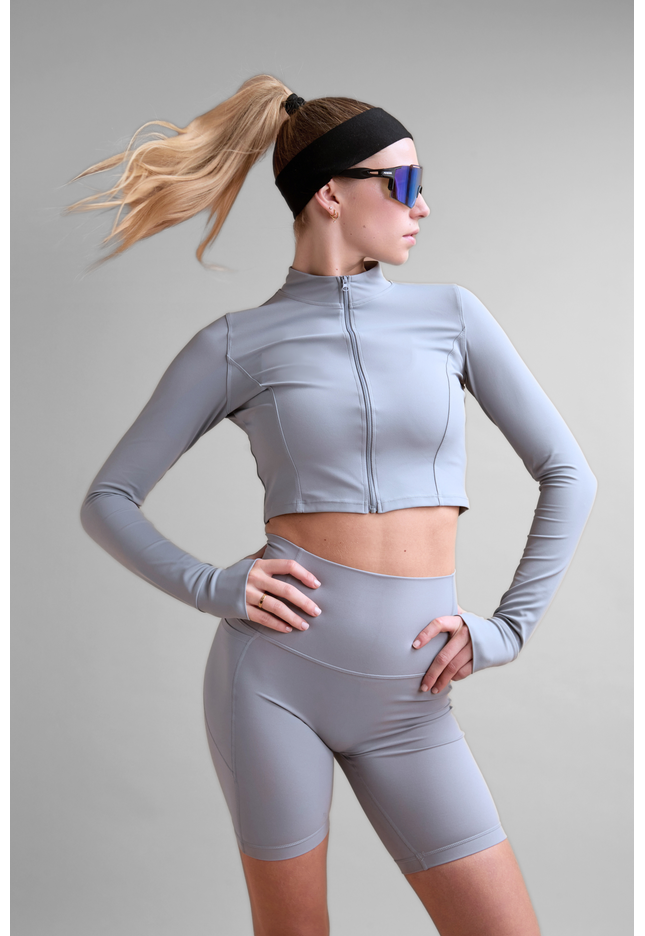 Full Zip Crop