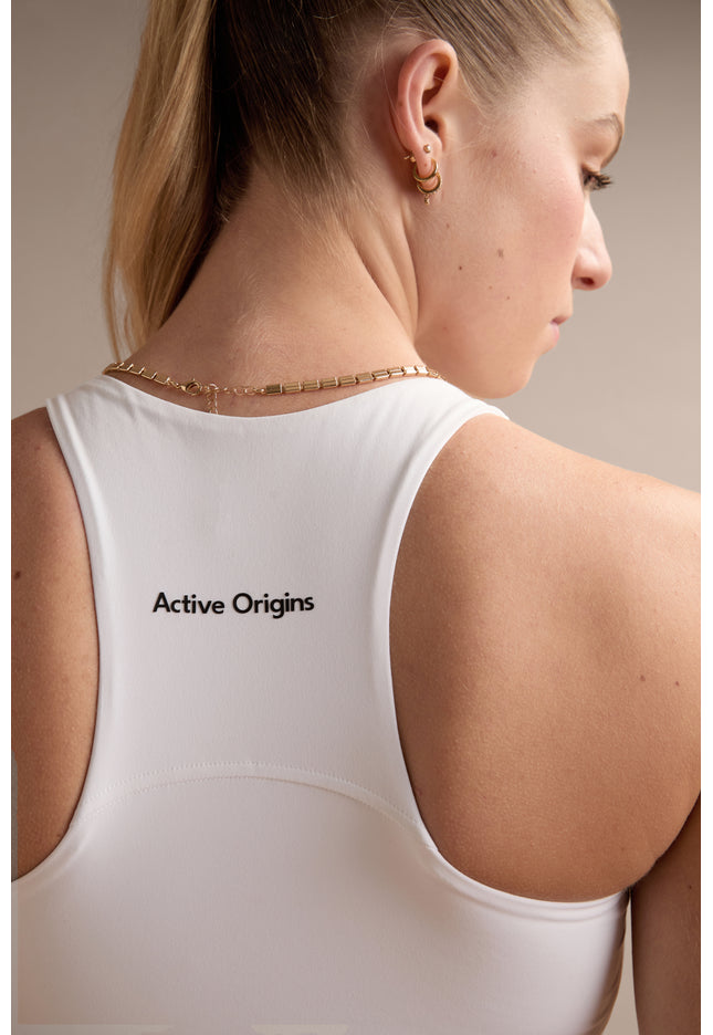 High-Neck Racer Top
